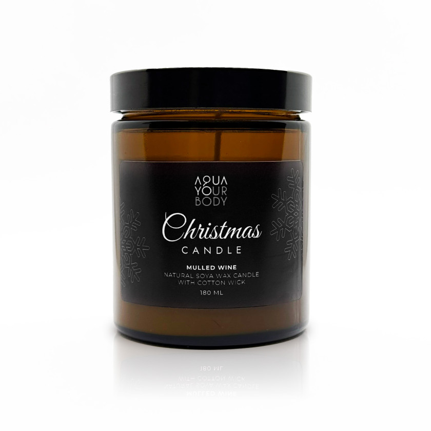 Naturalna świeca sojowa o zapachu Grzanego Wina